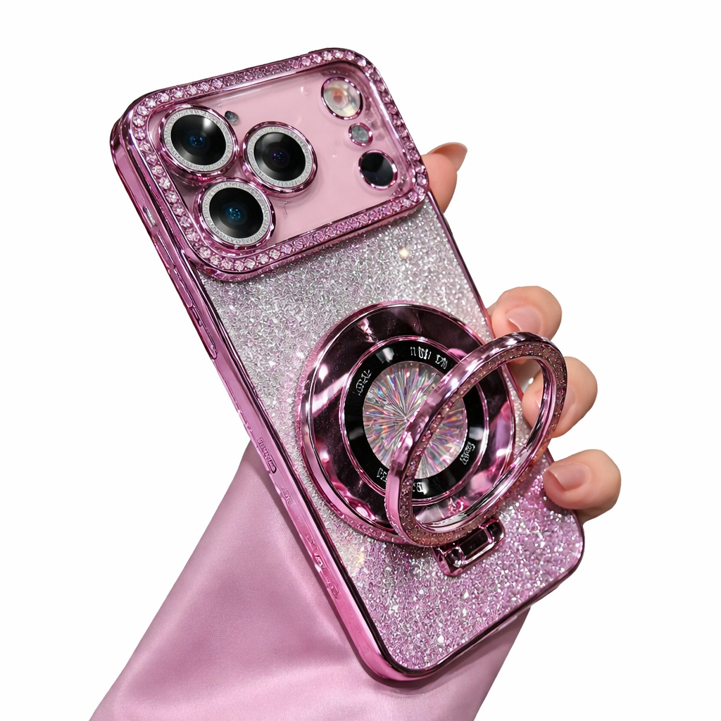 PROTECTOR DIAMANTE CON SOPORTE Y MAGSAFE - IPHONE