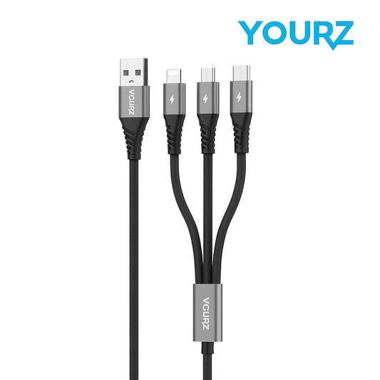 Cable 3 en 1  2.4 - Android - iphone - TYPE-C -  YOURZ