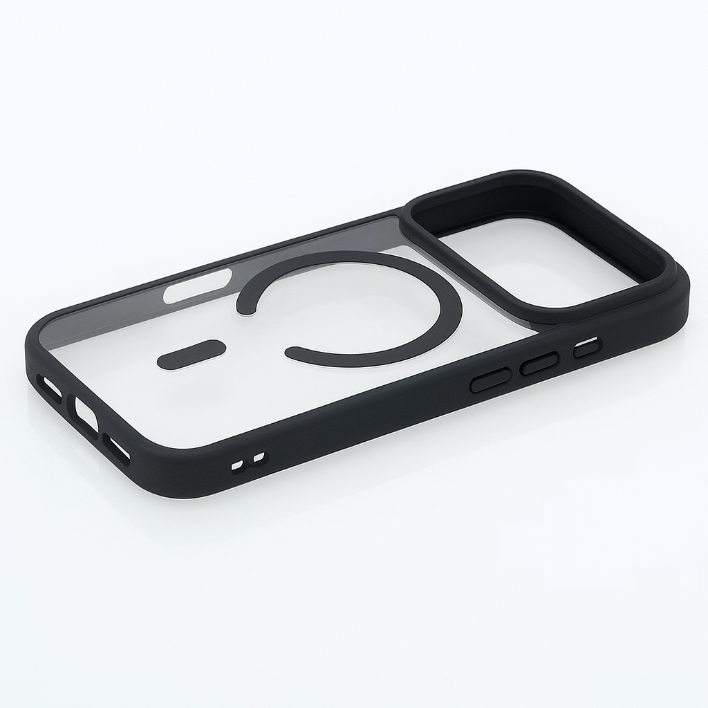 Protector con Borde de color magnetic rígido para linea IPHONE 17