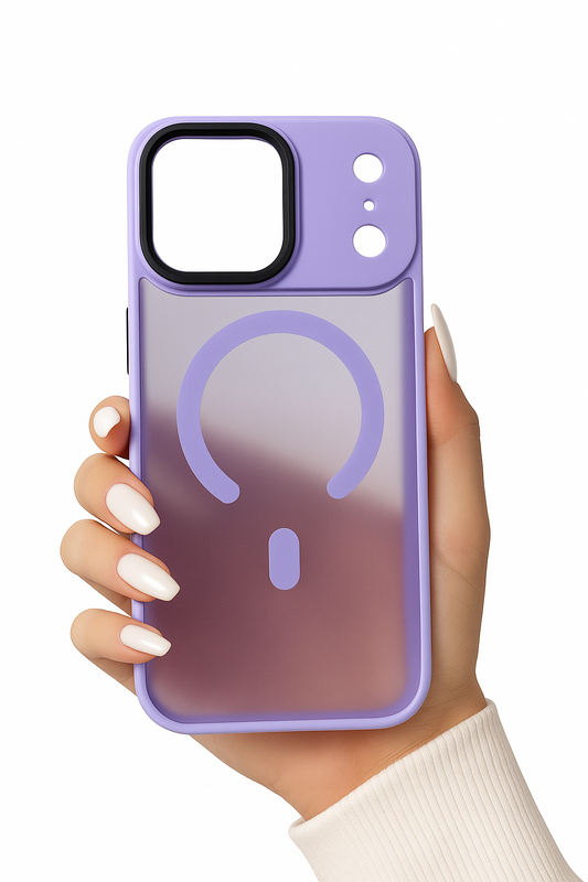 Protector rigido de color esmerilado  con Magsafe para Iphone 17