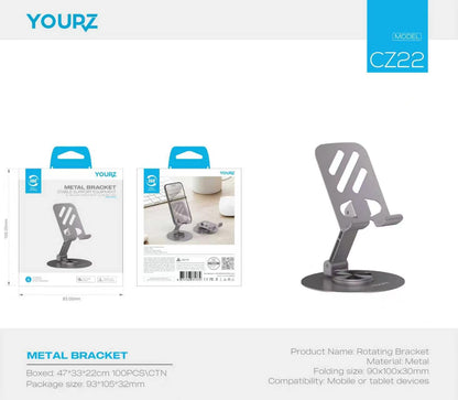 CZ22- Soporte de celular para escritorio en aluminio - Yourz