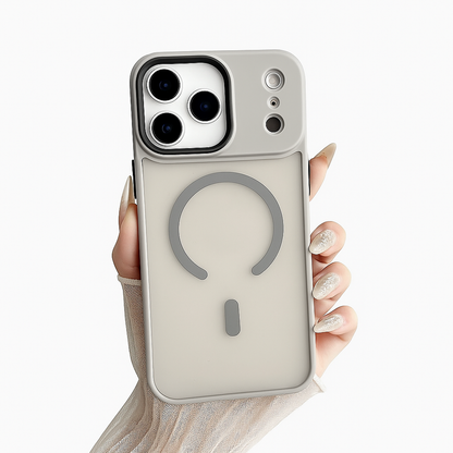 Protector rigido de color esmerilado  con Magsafe para Iphone 17