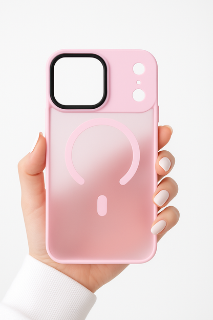 Protector rigido de color esmerilado  con Magsafe para Iphone 17