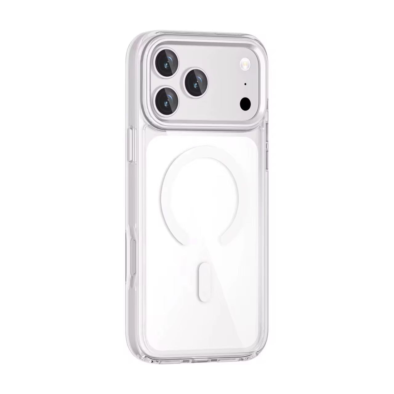 PROTECTOR TRANSPARENTE CON MARCO DE METAL Y MAGSAFE - IPHONE
