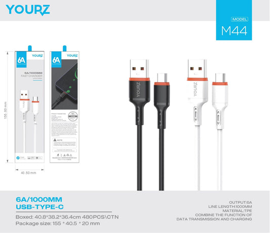 Cable TYPE-C 6A 1M - 1YOURZ