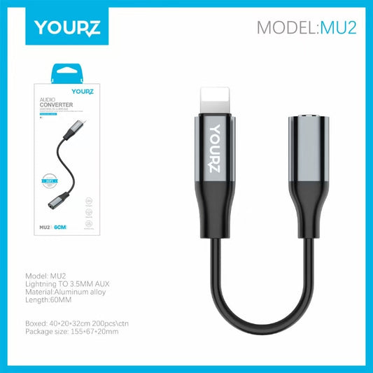 Adaptador YOURZ lightning a 3.5MM